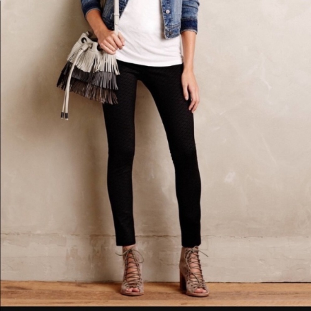 💕ANTHROPOLOGIE💕 Sanctuary Faux Suede Grease Leggings Black Small